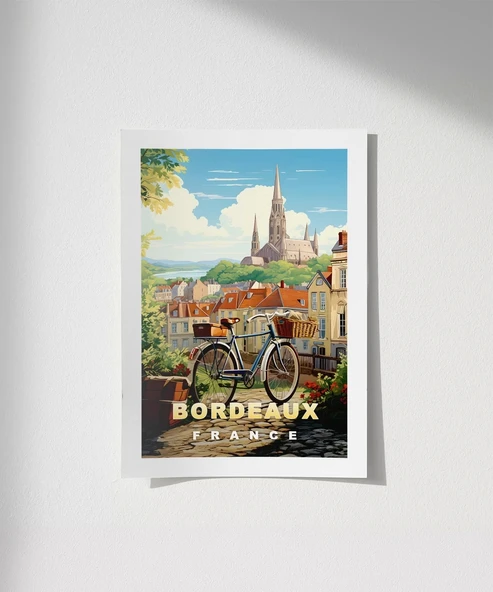 Çerçevesiz Poster Şarap ve Tarihin Buluşma Noktası ürün görseli