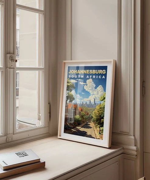Çerçevesiz Poster Güney Afrika'nın Kalbi Johannesburg - Resim 4