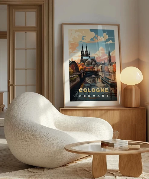 Çerçevesiz Poster Ren Nehri'nin İncisi - Resim 5