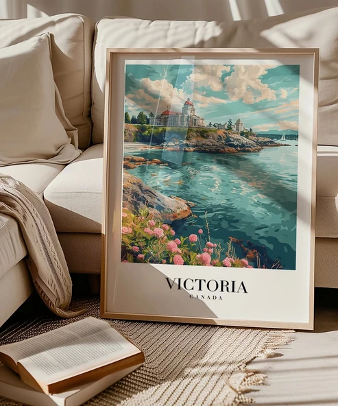 Çerçevesiz Poster Pasifik Kıyısında Victoria - Resim 5