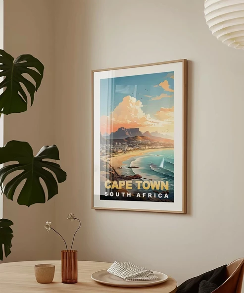 Çerçevesiz Poster Cape Town Masanın Gölgesinde Güzellik - Resim 4