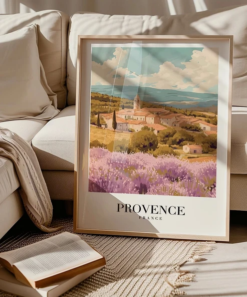 Çerçevesiz Poster Provence Doğası ve Mimari - 5