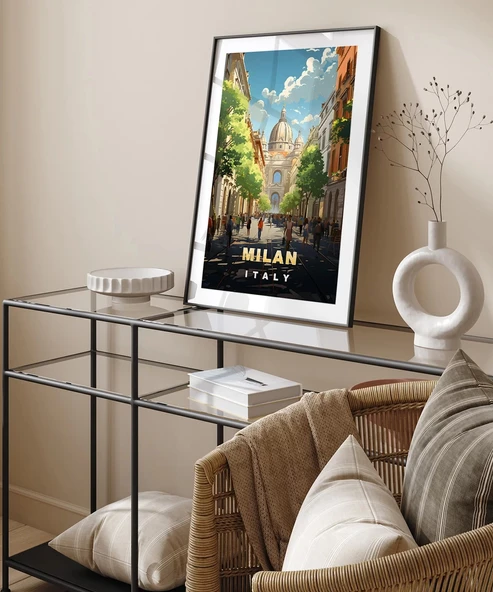 Çerçevesiz Poster İtalya'nın Modası - Resim 4