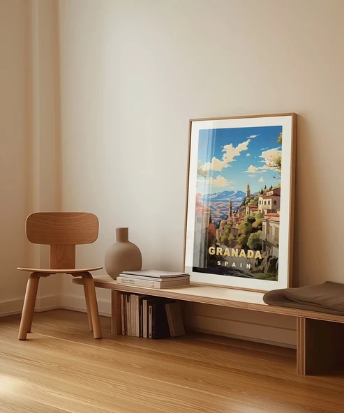 Çerçevesiz Poster Granada'nın Gizemli Güzelliği - Resim 4