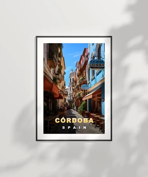 Çerçevesiz Poster Córdoba'nın Tarihi Sokakları - Resim 6