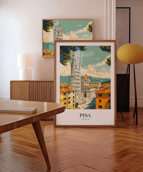 Çerçevesiz Poster Toskana’nın İncisi Pisa - Resim 5