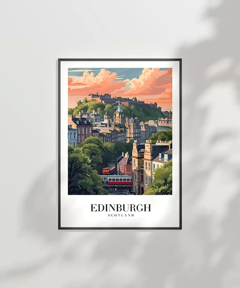 Çerçevesiz Poster Edinburgh'un Tarihi Tepeleri - Resim 6