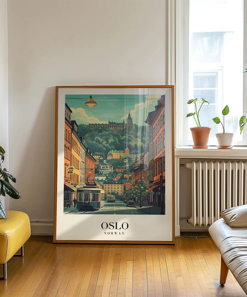 Çerçevesiz Poster Oslo Kuzey'in Sakin Ritmi - Resim 4