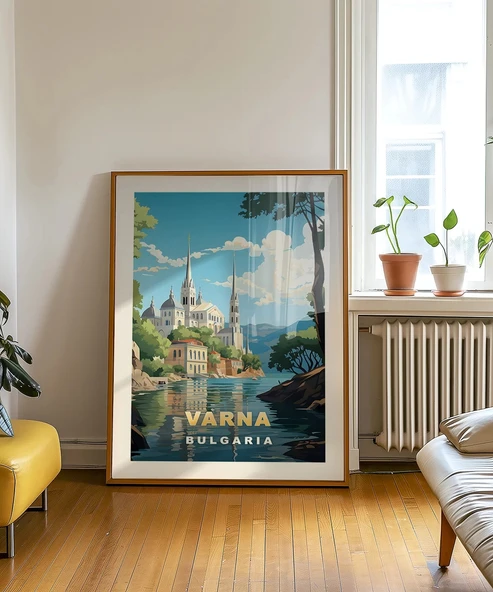 Çerçevesiz Poster Varna’nın İkonik Görünümü - Resim 5