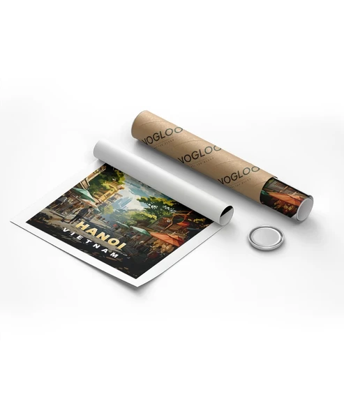 Çerçevesiz Poster Vietnam'ın Kalbi Hanoi - Resim 8