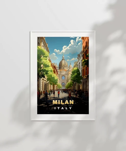 Çerçevesiz Poster İtalya'nın Modası - Resim 2