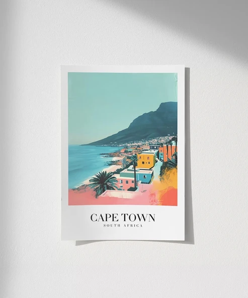 Çerçevesiz Poster Güney Afrika Masa Dağı ürün görseli