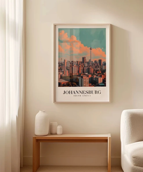 Çerçevesiz Poster Johannesburg Güney Afrika Seyahat - Resim 4