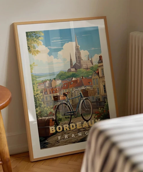 Çerçevesiz Poster Şarap ve Tarihin Buluşma Noktası - Resim 5