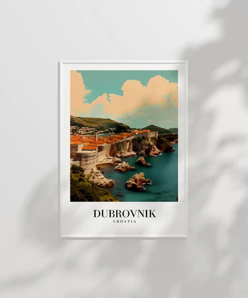 Çerçevesiz Poster Dubrovnik Eski Şehir - Resim 2