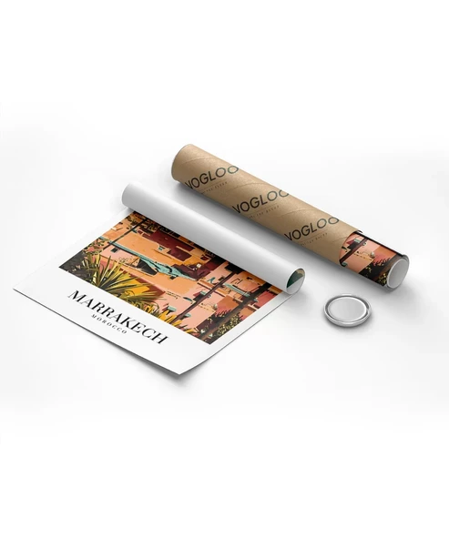 Çerçevesiz Poster Kızıl Şehir Marakeş ürün görseli