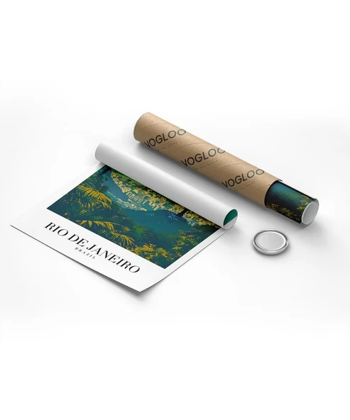 Çerçevesiz Poster Brezilya'nın İncisi Rio de Janeiro - Resim 8