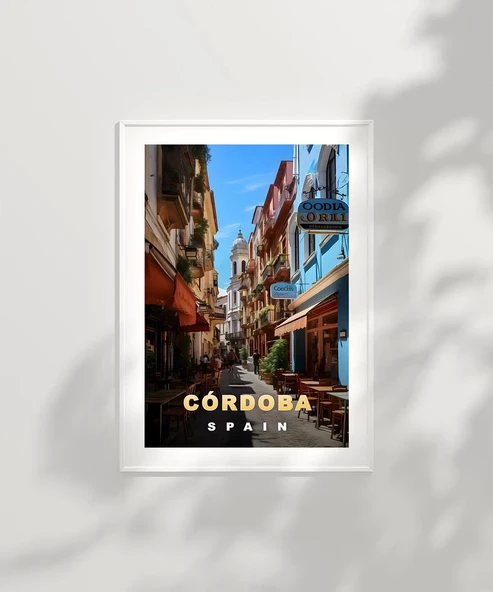 Çerçevesiz Poster Córdoba'nın Tarihi Sokakları - Resim 2