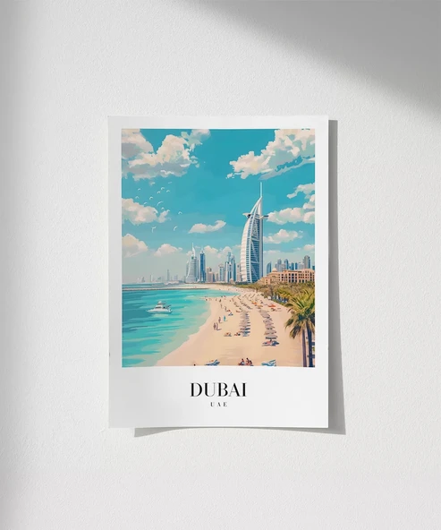 Çerçevesiz Poster Dubai'nin Lüks Sahilleri ürün görseli