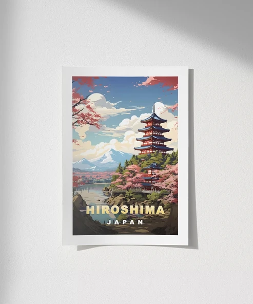 Çerçevesiz Poster Hiroşima'nın Huzurlu Manzarası ürün görseli