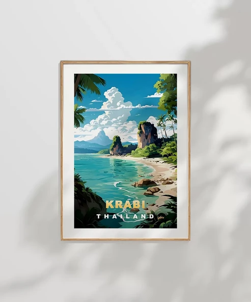 Çerçevesiz Poster Krabi, Tayland Seyahat - Resim 7