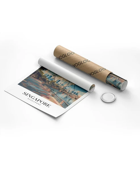 Çerçevesiz Poster Marina Bay'ın Parlak Yüzü - Resim 8