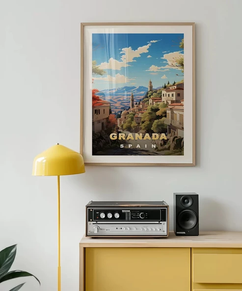 Çerçevesiz Poster Granada'nın Gizemli Güzelliği - Resim 3