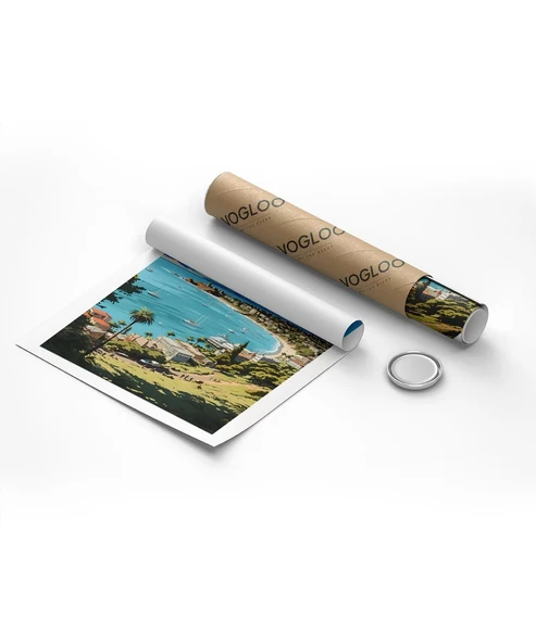 Çerçevesiz Poster Wellington Sahil Manzarası Sanatsal - Resim 8