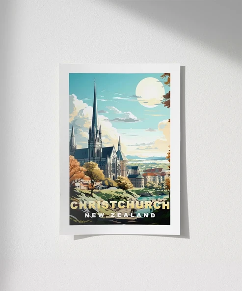 Çerçevesiz Poster Gotik Zarafetin Yeşil Diyarı ürün görseli