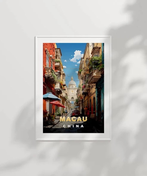 Çerçevesiz Poster Kopenhag Şehir Manzarası ve Refleksiyon - Resim 2