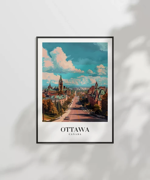 Çerçevesiz Poster Ottawa'nın Tarihi Dokusu - Resim 6