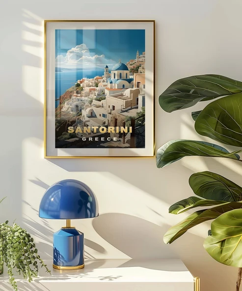 Çerçevesiz Poster Yunan Adalarının Güzelliği - Resim 5