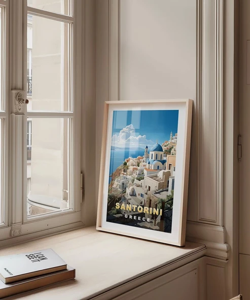 Çerçevesiz Poster Yunan Adalarının Güzelliği - Resim 3