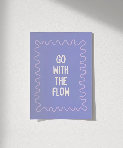 Çerçevesiz Poster Bırak Akış Götürsün ürün görseli