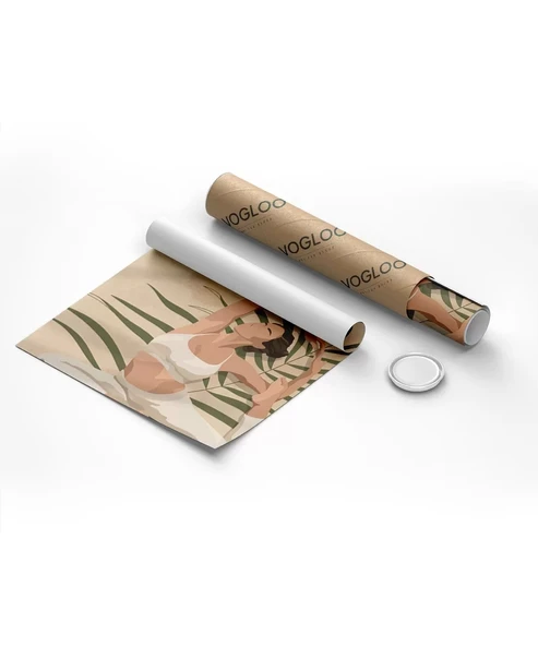 Çerçevesiz Poster Palmelerin Arasında Yoga - Resim 8