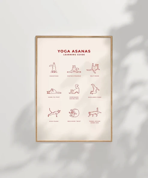 Çerçevesiz Poster Pati Yogası - Resim 7