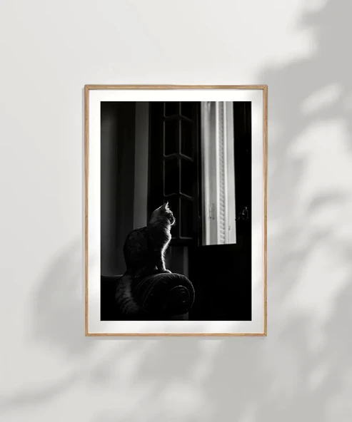 Çerçevesiz Poster Pencere Önünde Düşler - Resim 7