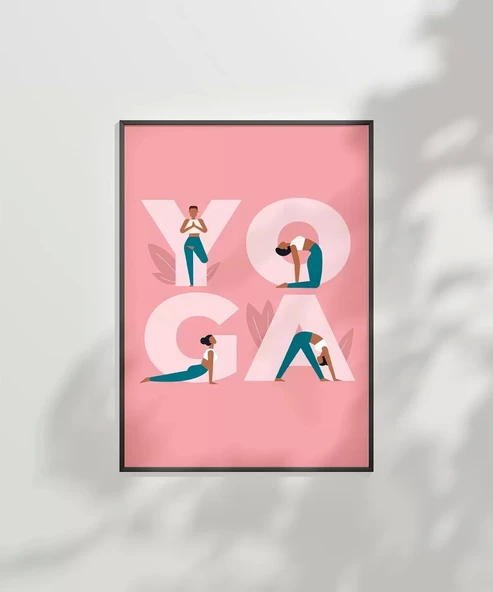 Çerçevesiz Poster Y harfinden Z’ye Yoga - Resim 6