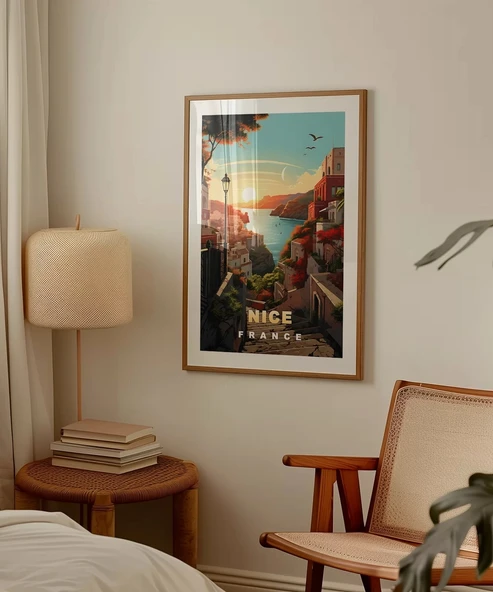 Çerçevesiz Poster Fransa'nın Akdeniz İncisi - Resim 3