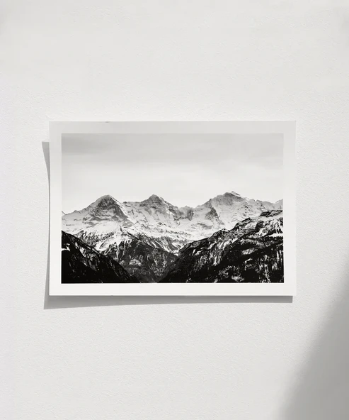 Çerçevesiz Poster Karla Kaplı Zirveler ürün görseli