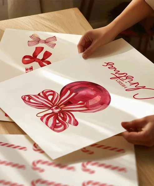 Çerçevesiz Poster Yılbaşı Kutlaması 3'lü - Resim 2