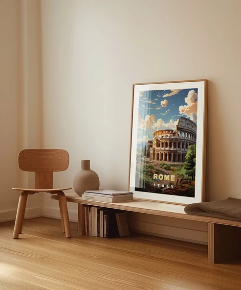 Çerçevesiz Poster Antik Roma Kolezyumu - Resim 3