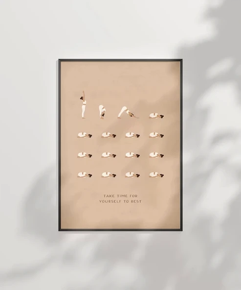 Çerçevesiz Poster Dur ve Nefes Al - Resim 7