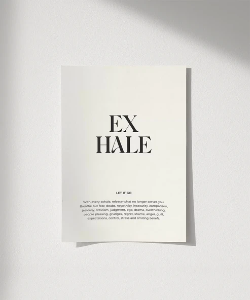 Çerçevesiz Poster Nefesle Bırak ürün görseli