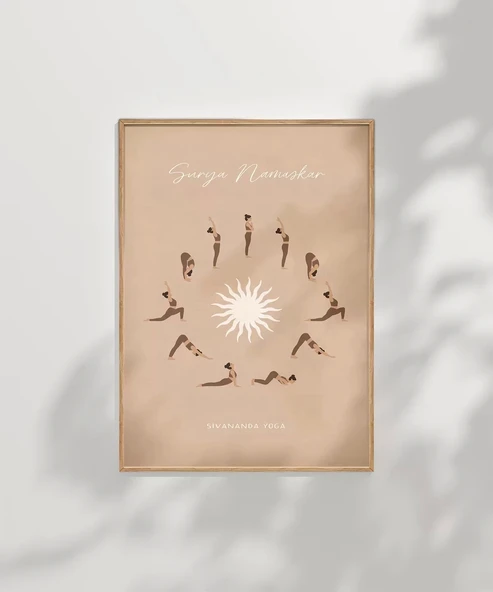 Çerçevesiz Poster Yoga ile Güne Başla - 7