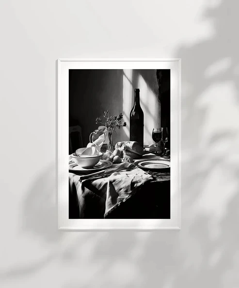 Çerçevesiz Poster Akşam Sofrasının Zarafeti - Resim 6