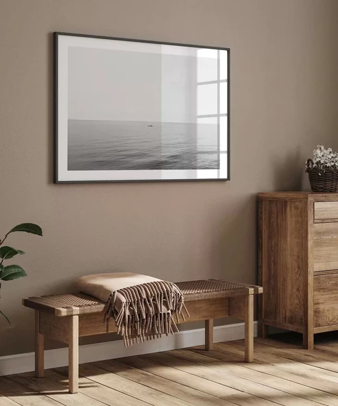 Çerçevesiz Poster Denizin Ortasında - Resim 3