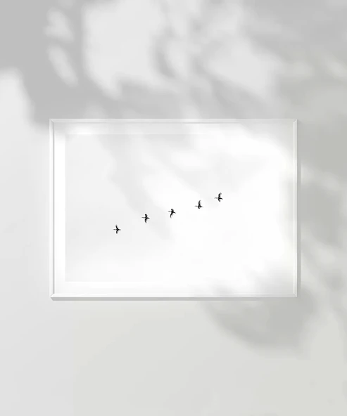 Çerçevesiz Poster Gökyüzünde Özgürlük - Resim 6