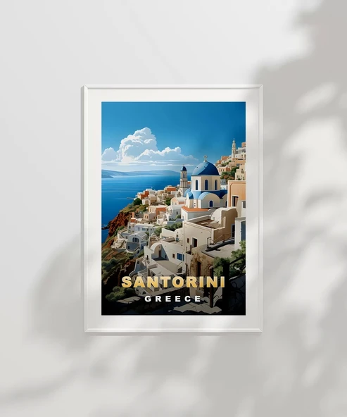 Çerçevesiz Poster Yunan Adalarının Güzelliği - Resim 2