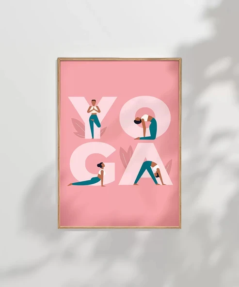 Çerçevesiz Poster Y harfinden Z’ye Yoga - Resim 7